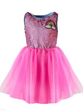 neon sequin ruffle dress Neon Sequin Ruffle Dress With Tie Shoulders  Maisonette